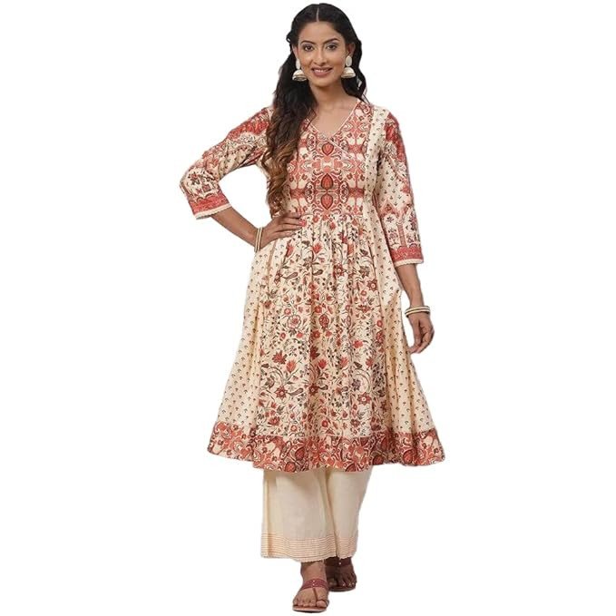 BIBA Women Cotton Salwar Suit Set